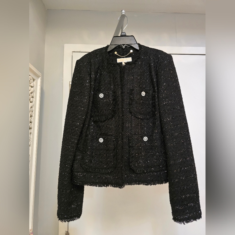 Michael Kors Black Tweed Jacket